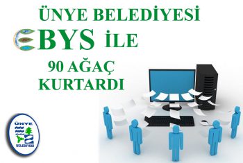 ÜNYE BELEDİYESİ 90 AĞACI KURTARDI – 320