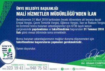 BELEDİYE ALACAKLARI YENİDEN YAPILANDIRILIYOR – 243